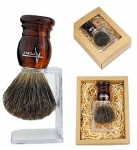 Pędzel do golenia z Borsuka Prezent dla taty Delikatne miękkie włosie