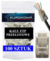 Сквозной разъем RJ45 Eurokomp E6021 Cat. 5e