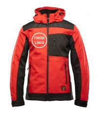 KURTKA SEVEN KINGS SOFTSHELL RUBIN + LOGO HAFT TYŁ/PRZÓD