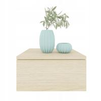 Тумбочка прикроватная тумбочка дуб Линдберг Аня 50 см имитация DABU отбеленный