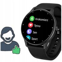 SMARTWATCH JAZDA NA ROWERZE FUNKCJE ZDROWOTNE DYSTANS PULSOMETR WODOODPORNY