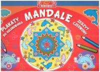 MANDALE PLAKATY DO KOLOROWANIA ZESZYT CZERWONY