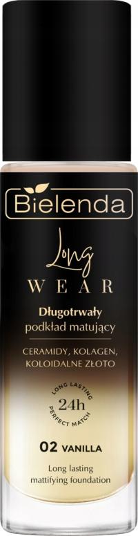 BIELENDA LONG WEAR DŁUGOTRWAŁY PODKŁAD FLUID MATUJĄCY CERAMIDY 02 VANILLA