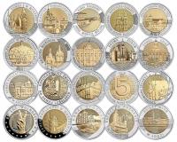5 зл 2014-2025 гг. набор монет монетный двор