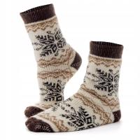 Ciepłe Wełniane Skarpety Damskie Góralskie Skarpetki z Wełny 36-41 PanSzew