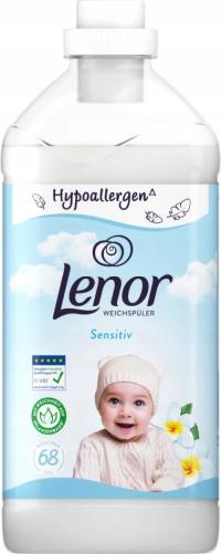 Lenor Sensitive biały płyn do płukania dla dzieci i alergików 68 prań 1,7l