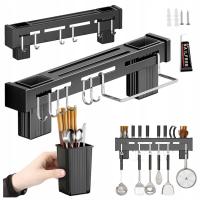 Wieszak organizer uchwyt ścienny reling kuchenny na przybory kuchenne 40cm