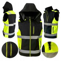 Bezrękawnik roboczy męski kamizelka ocieplana odblaskowa BHP softshell