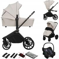 Lionelo Wózek Wielofunkcyjny Mika Plus 3w1 Beige Sand