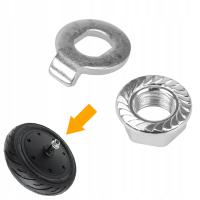 Nakrętka osi silnika + podkładka z blokadą do hulajnogi elektrycznej