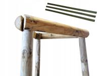 podpora palik do drzewek 5x200 cm zestaw z taśmą ogrodniczą