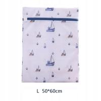 Sailing Pattern Laundry Bag For Washing Machine Protecing Clothes Bras