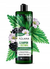 SZAMPON HERBAPOL Z ODŻYWKĄ POKRZYWA JEŻYNA 400ml