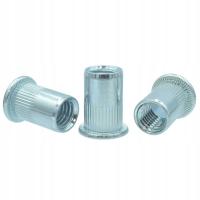 M6 NITONAKRĘTKA ЦИЛИНДРИЧЕСКАЯ ОЦИНКОВАННЫЙ 0,5-3,0 100ШТ