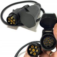 Adapter gniazda przyczepy 7 PIN na 13 PIN z kablem 0,75 m