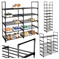 STOJAK NA BUTY OBUWIE REGAŁ PÓŁKA WYSOKA WĄSKA DUŻA MODUŁOWA 10 POZIOMÓW