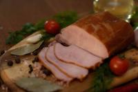 Копченая свиная корейка, приготовленная на пару, традиционное домашнее мясо 0,6 кг