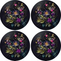 Zestaw 4 filcowych podkładek na stół, ławę - 4D - z nadrukiem MAURA