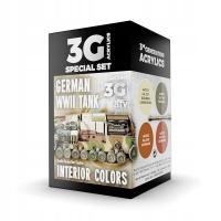 AK Interactive 11688 Zestaw farb German WWII Tank Interior Colors