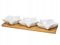 GWIAZDKI MISECZKI DO SOSÓW DIPÓW DESKA BAMBUSOWA