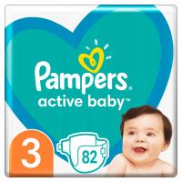 Подгузники Pampers Active Baby 3 82 шт.