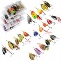 20X листовая пластина набор щука окунь 4X коробка-разные размеры !