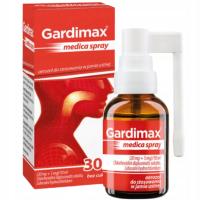 Aerozol Gardimax Medica SPRAY do jamy ustnej na gardło 30 ml bez cukru