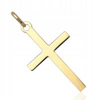 Krzyżyk złoty bez wizerunku gładki pr.585