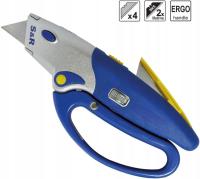 S&R Nóż automatyczny profesjonalny trapezowy do dywanów 175 mm + 5 ostrzy