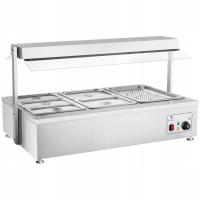 Bemar ciepły bufet 900 W ROYAL CATERING RCBM-6D