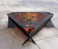 Palenisko Ogrodowe Nowoczesne Trójkąt Składane Masywne Grill 2w1 Producent