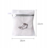 Washing Laundry Bag Cute Embroidery Fine Mesh Polyester Foldable Laundry