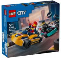 KLOCKI KONSTRUKCYJNE Komplet Klocków Lego Dla Dzieci City Gokarty Kierowcy