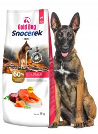 Karma dla psa Gold dog Snocerek 15kg bez drobiu