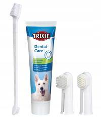 Набор для чистки зубов собаки TRIXIE щетка паста