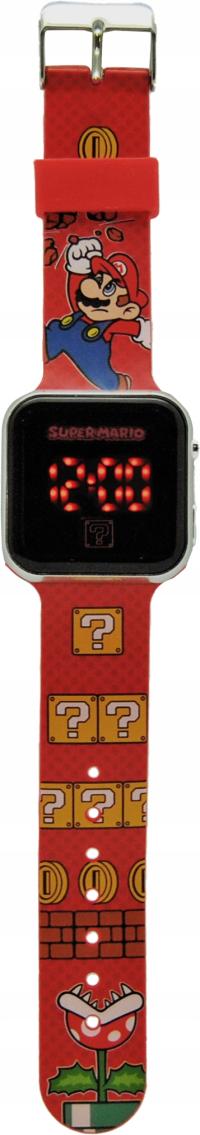 Zegarek LED z kalendarzem Super Mario GSM4107 Kids Euroswan