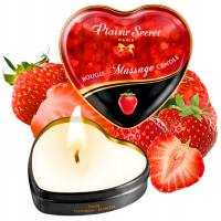 Горячая клубника согревающая секс-массажная свеча для пар