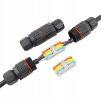 SZYBKOZŁĄCZKA ELEKTRYCZNA HERMETYCZNA WODOODPORNA MUFA KABLOWA IP68 3 TORY