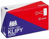 Klip biurowy Grand 51mm 12szt czarny