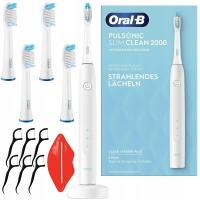 ORAL-B PULSONIC SLIM CLEAN 2000 SZCZOTECZKA DO ZĘBÓW + 4 KOŃCÓWKI I DODATKI