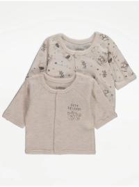 2-PAK BEŻOWY KAFTANIK DLA WCZEŚNIAKÓW WZÓR KUBUŚ PUCHATEK UNISEX GEORGE 2.5