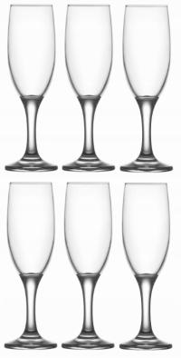 LAV MISKET Kieliszki Komplet 6 szt. Kieliszków Do Szampana 6 x 180 ml