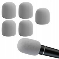 ГУБКА ДЛЯ МИКРОФОНА ЗАЩИТНАЯ КРЫШКА ДЛЯ МИКРОФОНА 70X60 ММ СЕРЫЙ 5 ШТ