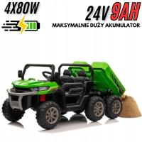 AUTO WYWROTKA NA AKUMULATOR + ELEKTRYCZNY KIPER 4x4 24V9Ah