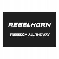 ODZNAKA NA RZEP REBELHORN FREEDOM ALL THE WAY BLACK 50X80MM