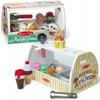 LODZIARNIA DREWNIANY ZESTAW SKLEP Z LODAMI SCOOP MELISSA & DOUG 3+