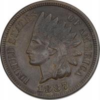 5.vv.USA, 1 CENT 1887