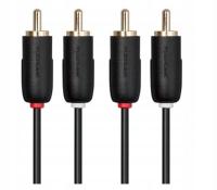 Techlink 103031 1m 2 x RCA 2 x RCA Czarny kabel audio