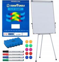 Flipchart magnetyczny na trójnogu Tablica magnetyczna 70x100 +PAPIER 25 kar