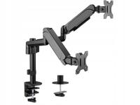 GEMBIRD BIURKOWE REGULOWANE RAMIĘ/UCHWYT NA 2 MONITORY 17-32, 100X100MM, DO